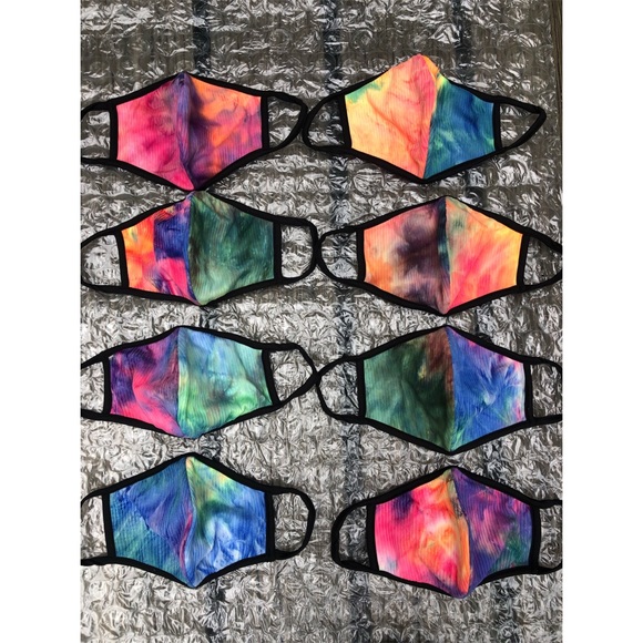 Ribbed Tie Dye Mask - Picture 2 of 9